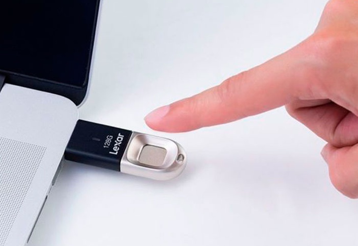   usb, fingerprint reader, hand, technology, 