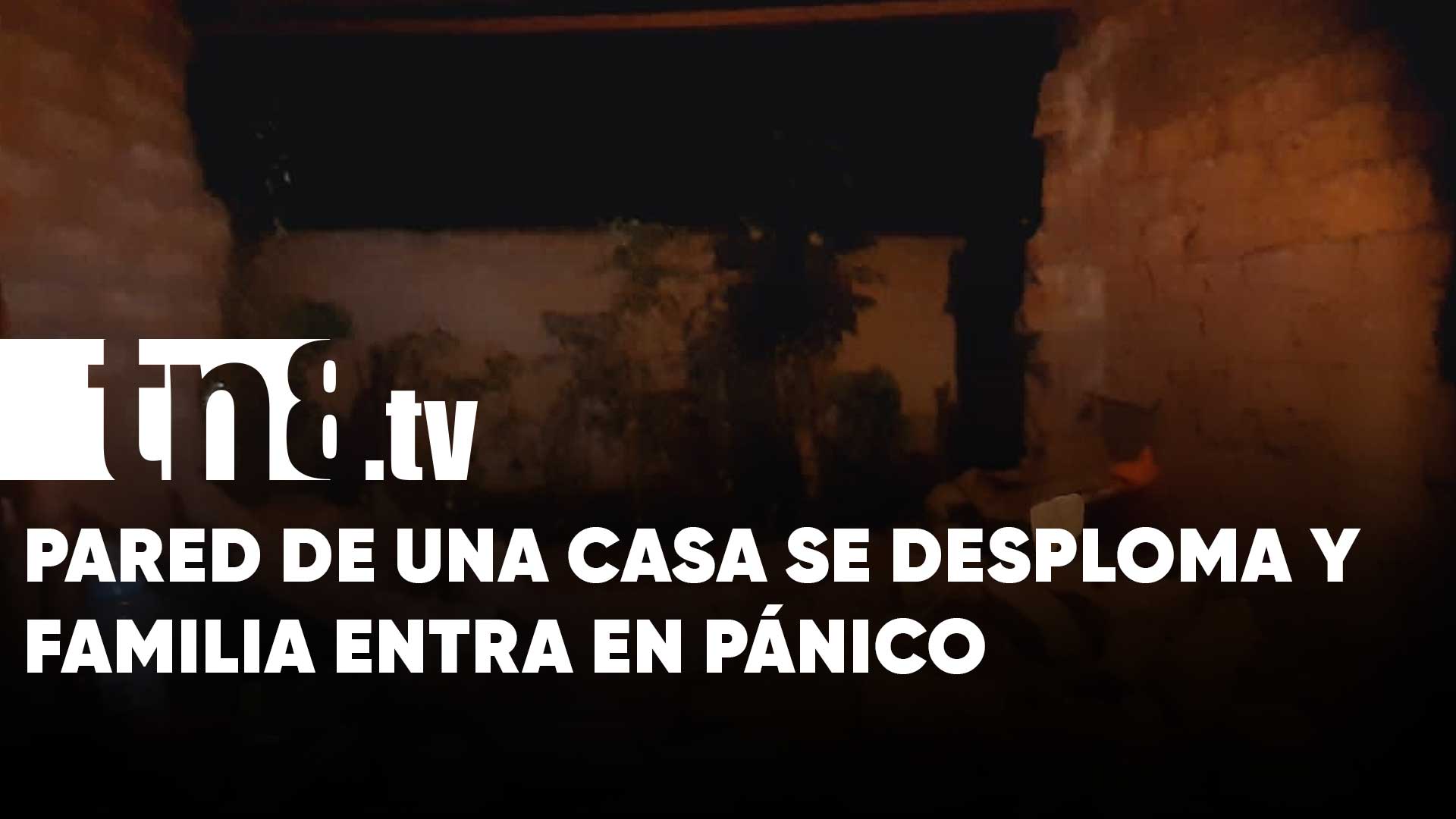 Familia De Jalapa Se Lleva Tremendo Susto Al Desplomarse Una Pared De