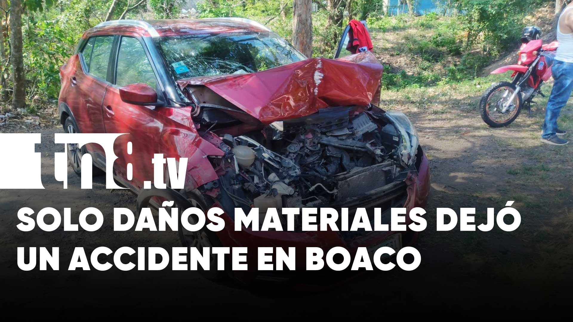 Boaco Camión y vehículo protagonizan fuerte accidente de tránsito TN8 tv