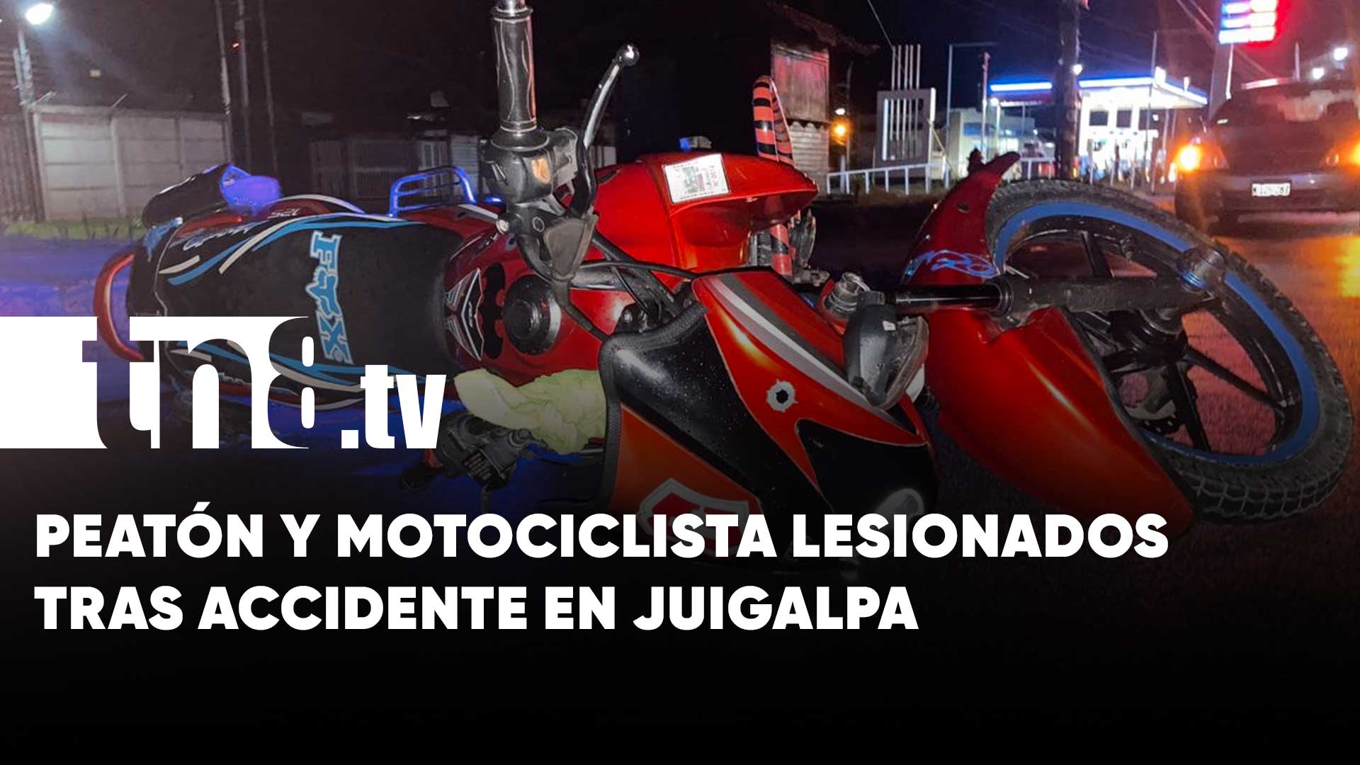 Peatón de la tercera edad es embestido por un motociclista en Juigalpa