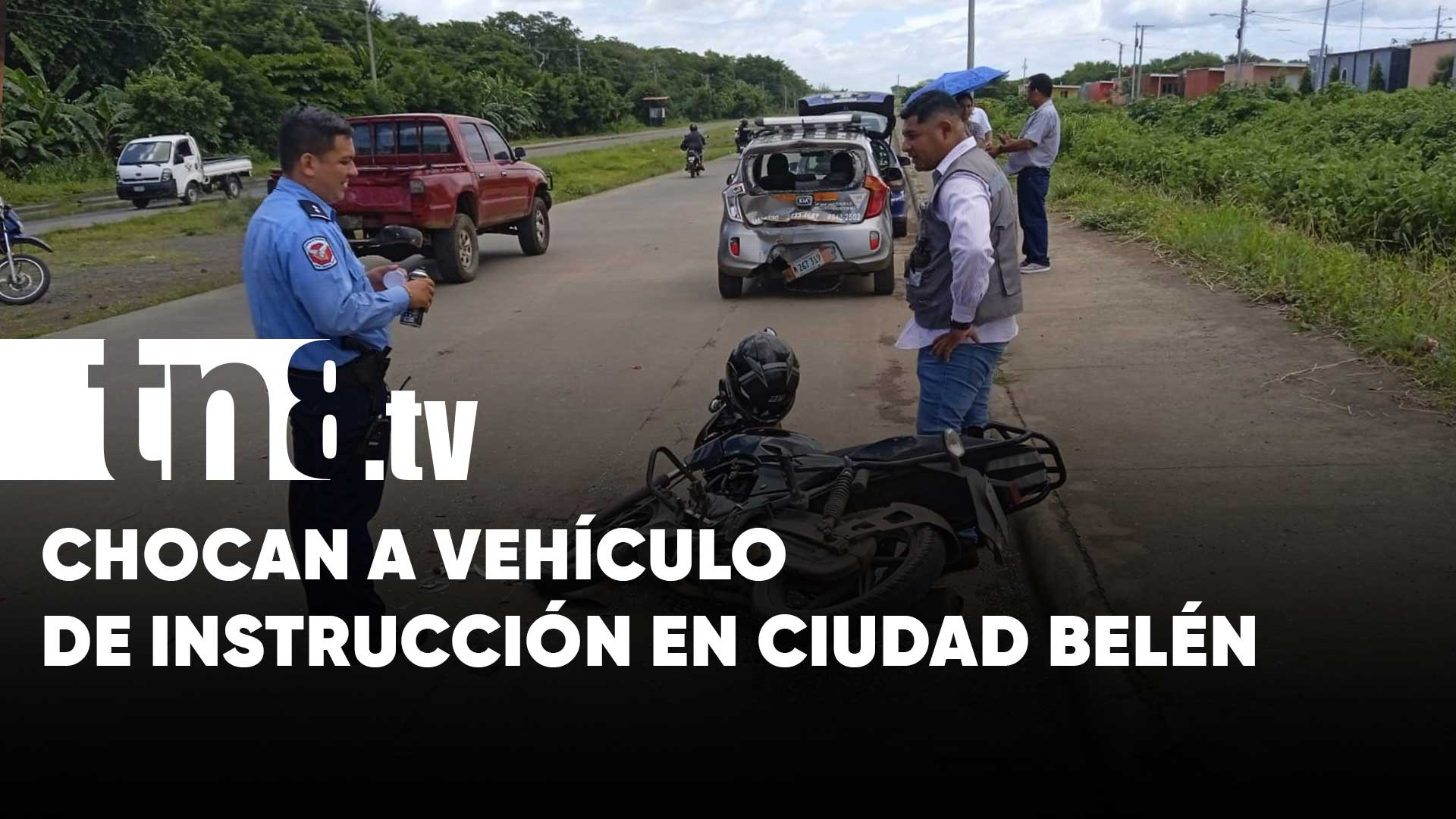 Se estampa contra un vehículo de instrucción en camino a Ciudad Belén