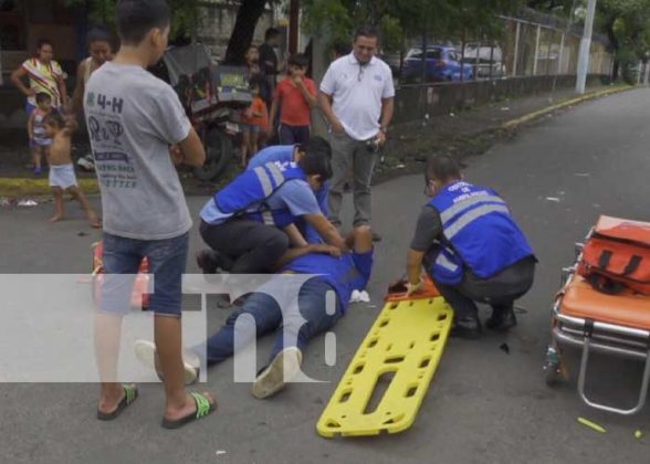 Repartidor provoca fuerte accidente en intersección de Managua TN8 tv