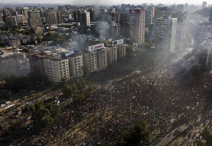 chile, protestas, movimientos sociales, huelga general, paro nacional,