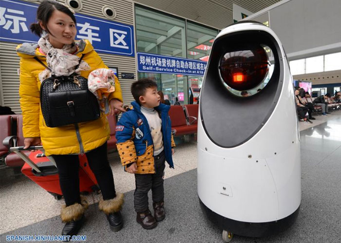 robot, china, aire, calidad, 