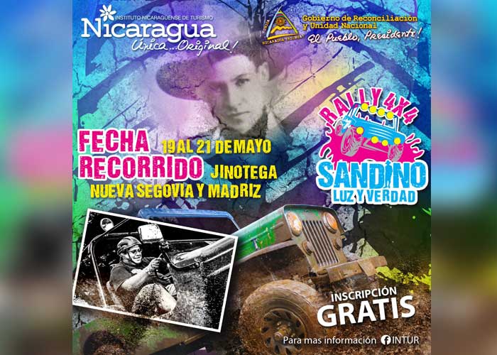 nicaragua, intur, rally, rally 4x4 sandino luz y verdad, jinotega, turismo,