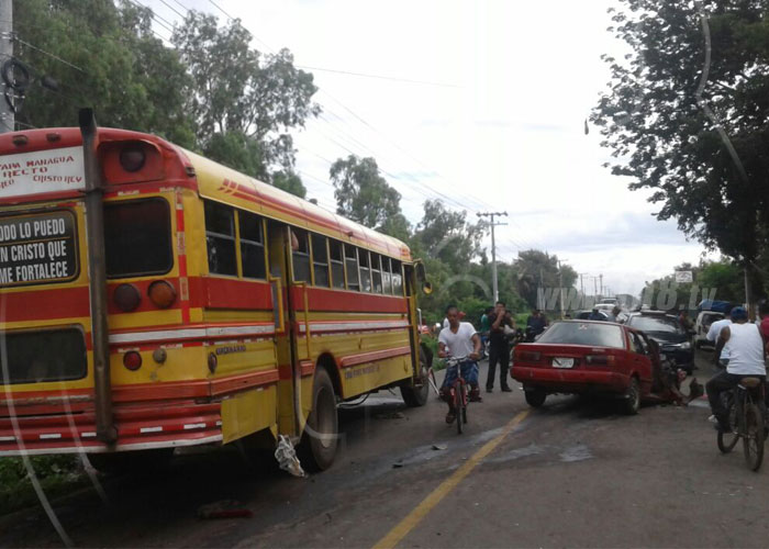 nicaragua, carretera vieja a tipitapa, accidente de transito, muerte, lesionados,