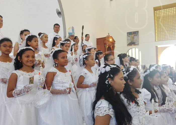 nicaragua, purisima, primera comunion, cardenal leopoldo brenes, religion,