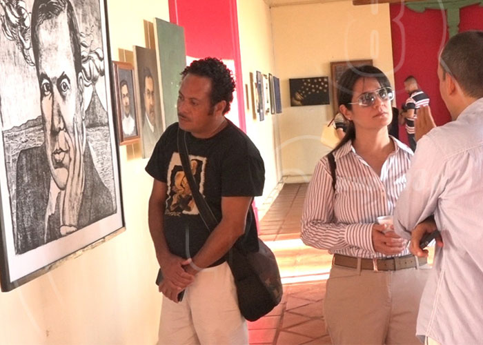 nicaragua, convento cultural san francisco, granada, exposicion de obras, ruben dario, artistas de nicaragua, pinturas,