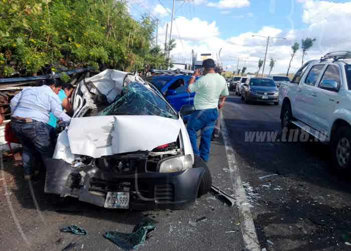 nicaragua, accidente de transito, carretera nueva a leon, 