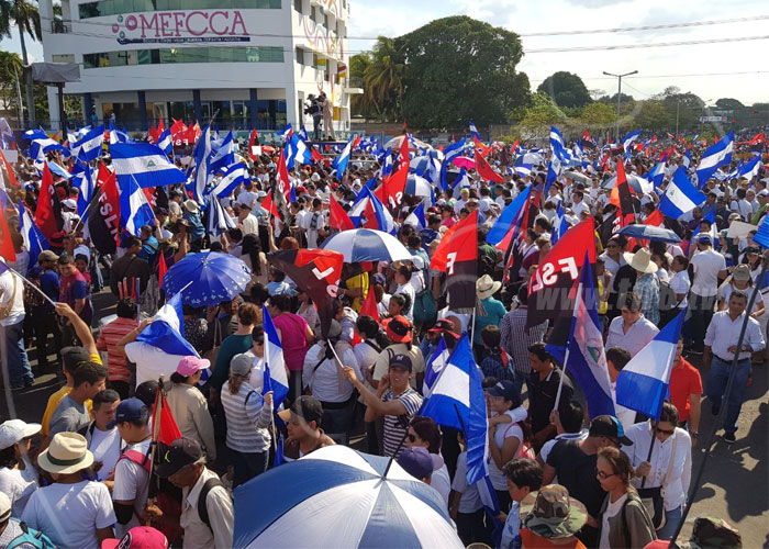 nicaragua, fsln, conmemoracion, dia del trabajador, plaza de las victorias, dialogo, paz,