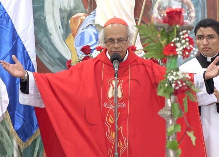 nicaragua, managua, cardenal leopoldo brenes, pide al espiritu santo, para que llegue la paz,