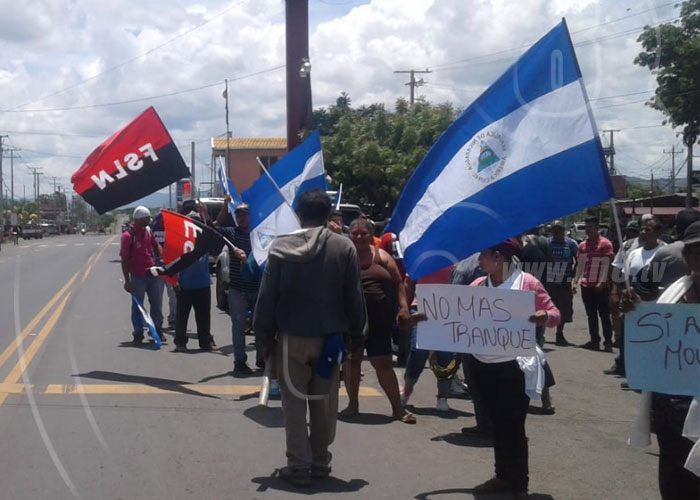 nicaragua, san benito, tranque, carretera norte, protesta pacifica,