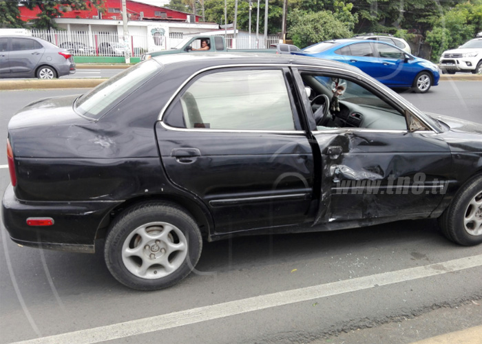 nicaragua, accidente de transito, carretera norte, lesion, motociclista,