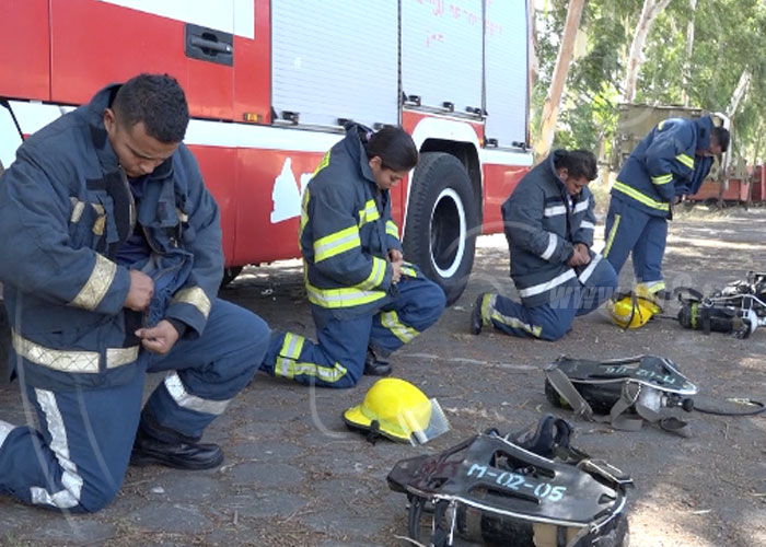 nicaragua, bomberos, equipo, respiracion, capacitacion, seguridad,