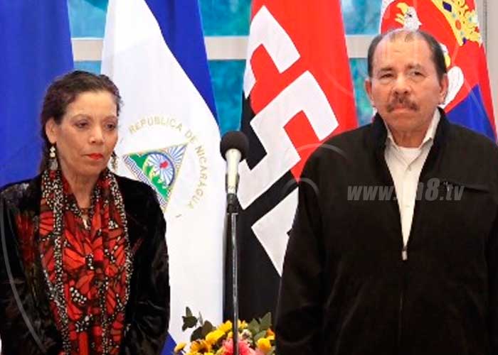 Comandante Daniel Ortega recibe las cartas credenciales de 19 embajadores en Nicaragua