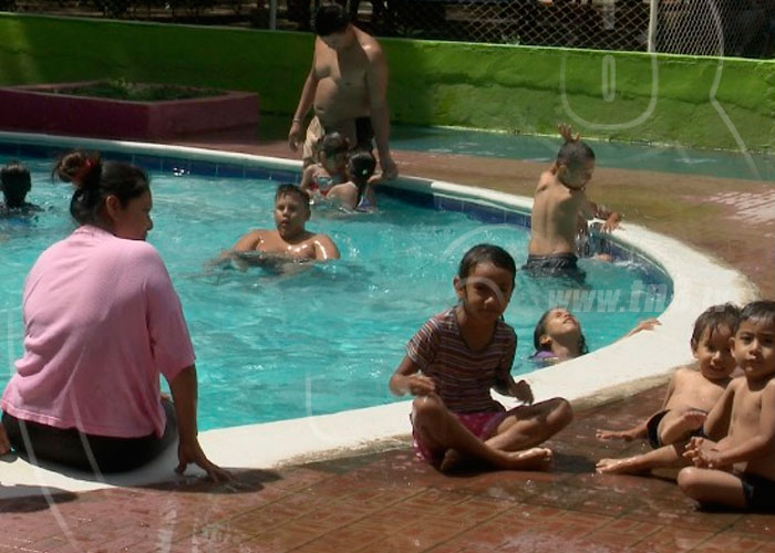 nicaragua, centro recreativo, xilonem, familias, celebrar, visita,