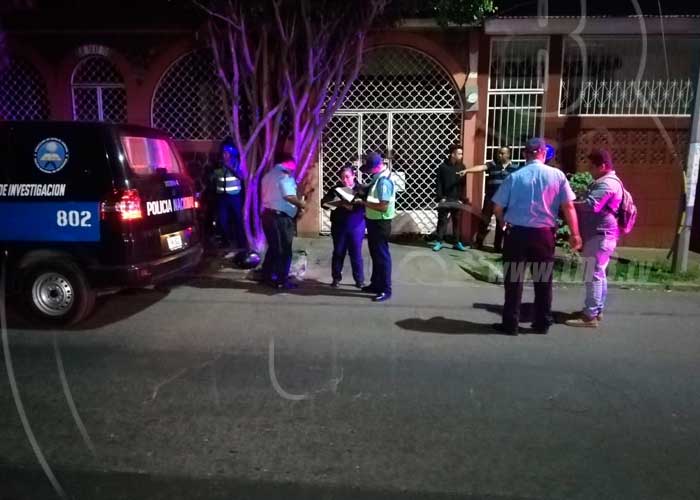 Ciudadano resulta herido de bala producto de un asalto a mano armada en Managua
