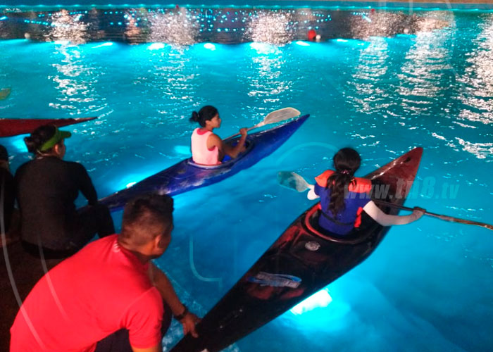 Primera competencia de Kayak en Managua