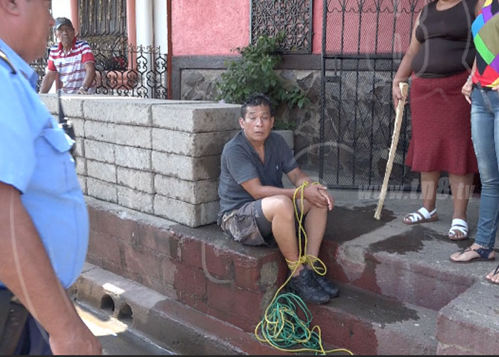 nicaragua, delincuente, captura, barrio ruben dario, celular, managua,