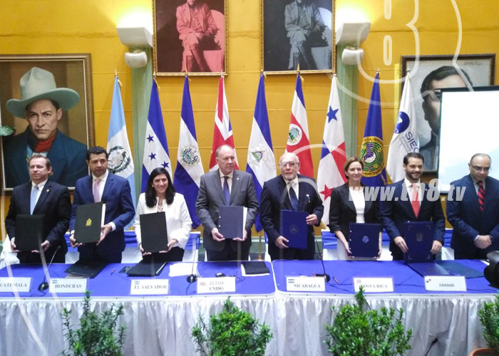 nicaragua, reino unidos, centroamerica, firma de acuerdo, ministros, 