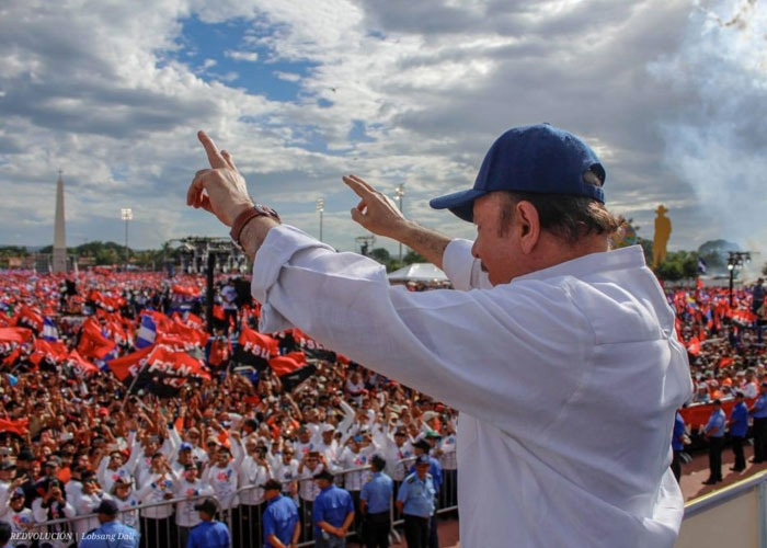 nicaragua, revolucion sandinista, celebracion, presidente daniel ortega,