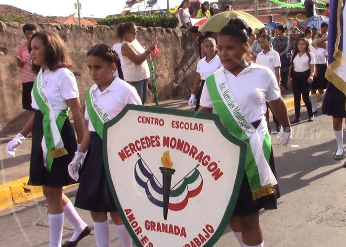 nicaragua, desfile, patria, granada, educacion, colegios,