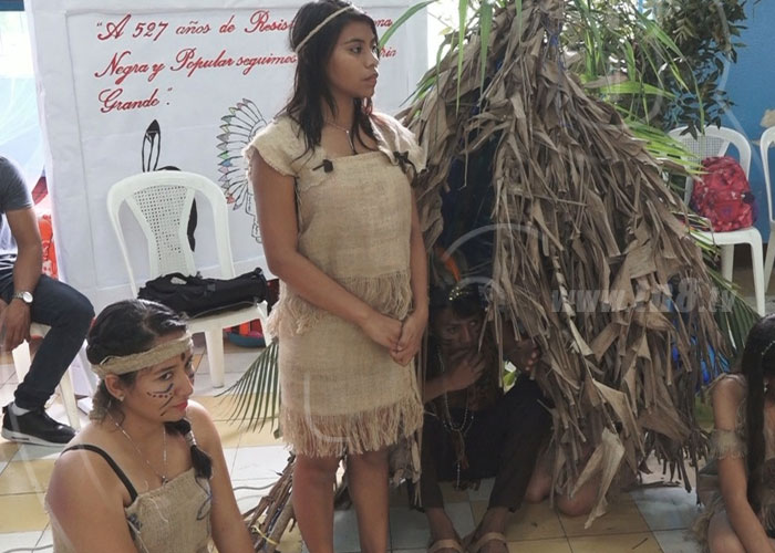 nicaragua, cultura indigena, celebracion, estudiantes, esteli,