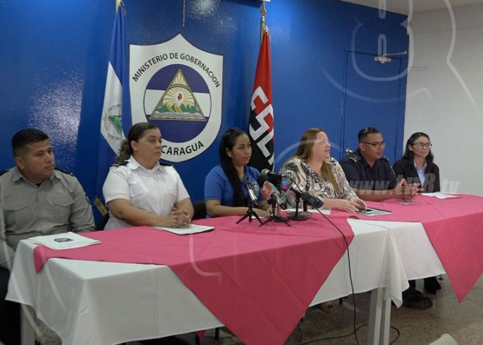 nicaragua, ministerio de gobernacion, octubre, migracion, bomberos,