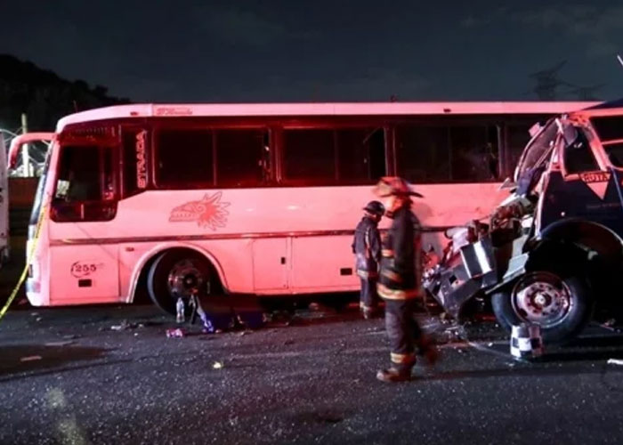 mexico, accidente, mortal accidente, buses, muertos y lesionados, muertos en mexico, choque de buses, 