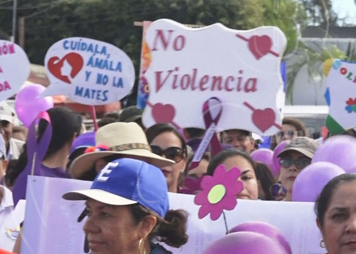 nicaragua, mujer, violencia, dia, conmemoracion, caminata,