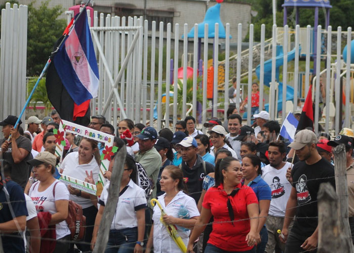 nicaragua, nueva segovia, caminata, derechos humanos, frente sandinista, paz,