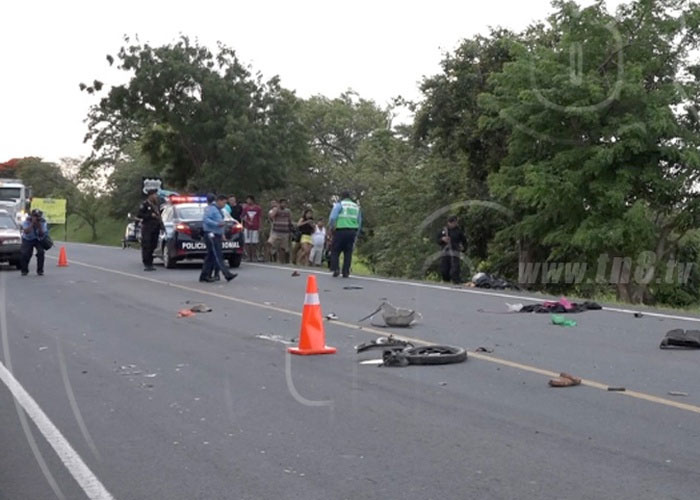 nicaragua, accidente de transito, policia nacional, chontales, managua,