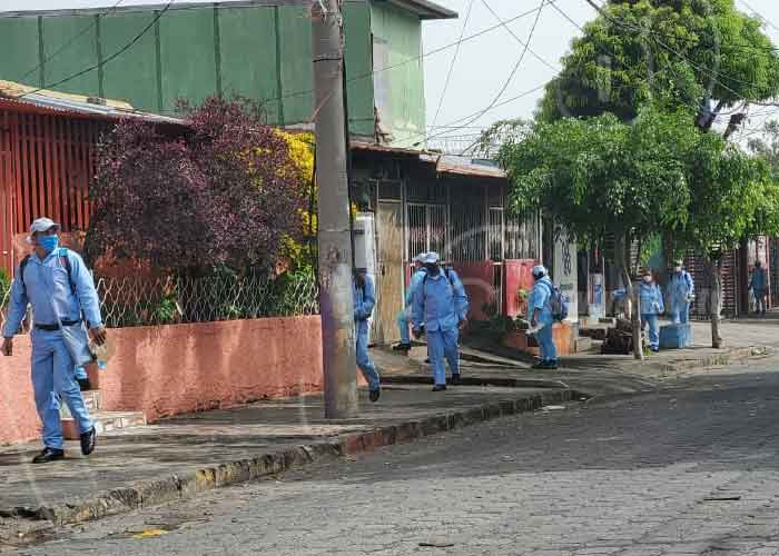 nicaragua, salud, brigada, fumigacion, barrio santa rosa, managua,