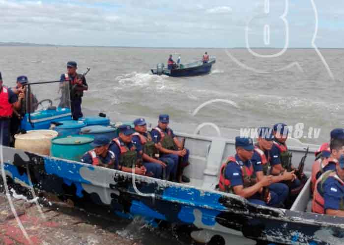 Foto: Fuerza Naval de Nicaragua en aguas del territorio nacional/TN8