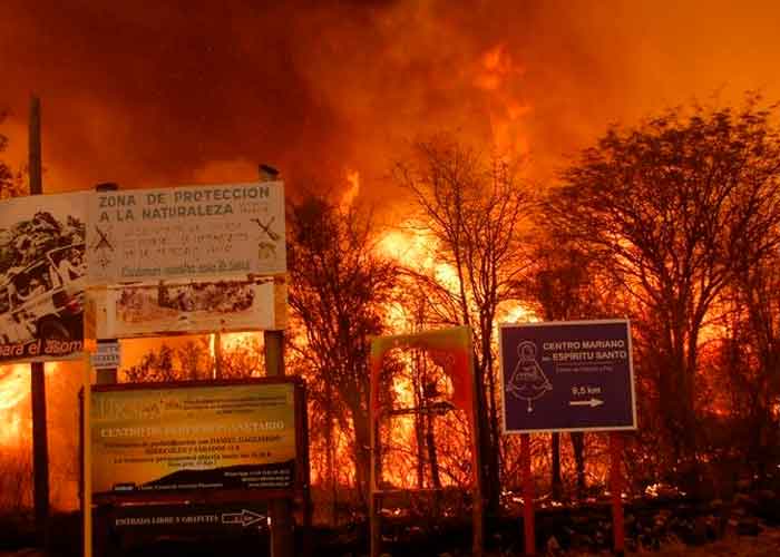 bomberos, argentina, incendios forestales, sequia, provicia de corodoba