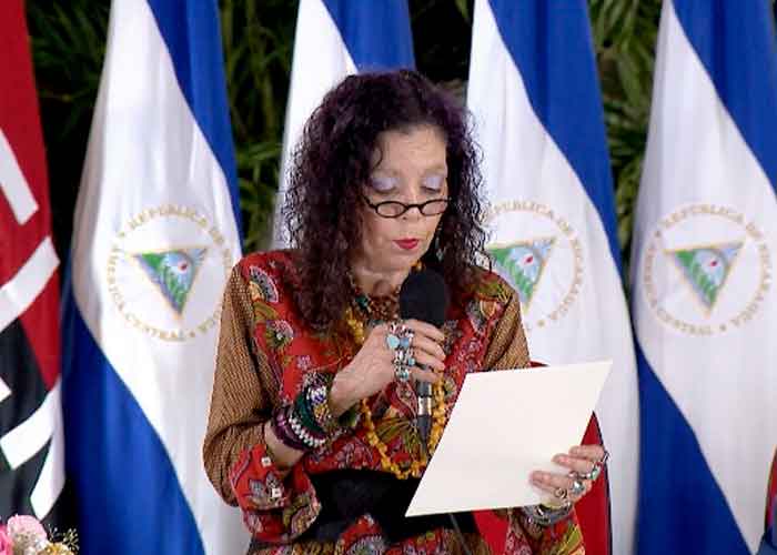 nicaragua, managua, vicepresidenta rosario murillo, acto del 41 aniversario de la policia nacional, 