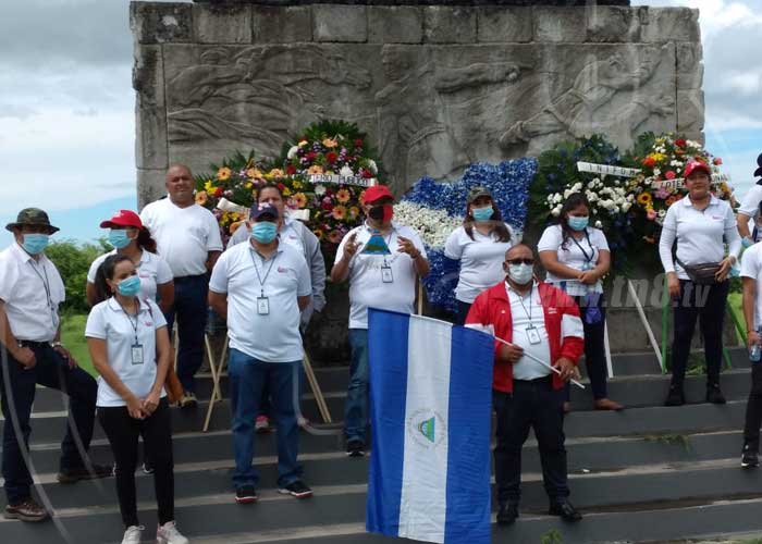nicaragua, visita, servidores publicos, hacienda san jacinto, visita, conmemoracion, 