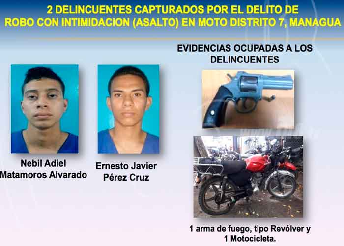 nicaragua, policia nacional, sucesos, delincuentes, captura