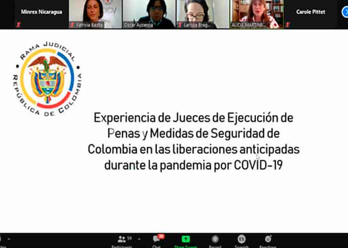 nicaragua, cruz roja, seminario, poder judicial, covid-19, sistemas judiciales