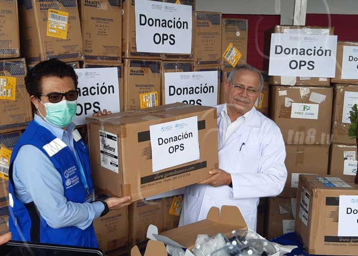 nicaragua, donacion, ops, minsa, atencion medica, huracan eta,
