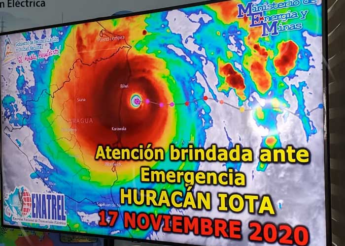 nicaragua, huracan iota, afectaciones, energia, reparacion, caribe,