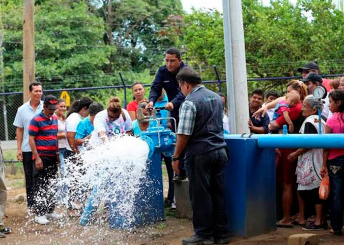 nicaragua, gobierno, agua potable, saneamiento, enacal, mejoras, practicas, familias, derechos