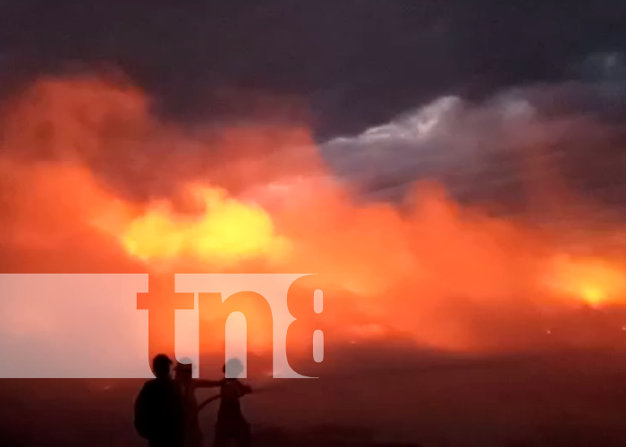 Foto: Fuerte incendio es reportado en La Chureca/ TN8 