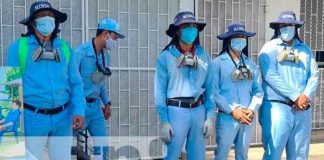 Jornada de fumigación en la Colonia Primero de Mayo, Managua