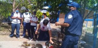 nicaragua, bomberos, teustepe, capacitacion, estudiantes, educacion,