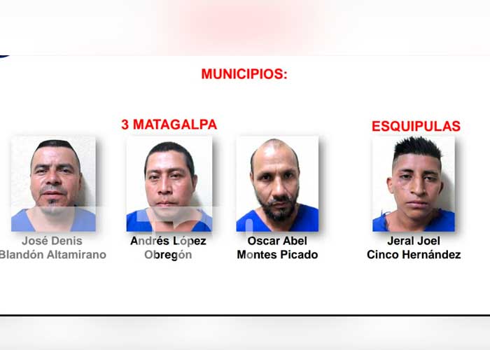 nicaragua, policia, matagalpa, captura, delincuencia,