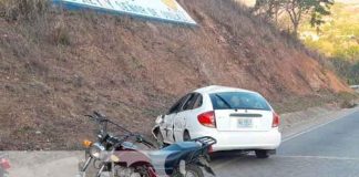 Nicaragua, Nueva Segovia, accidente de tránsito, persona lesionada,