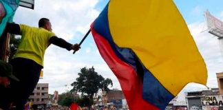 colombia, cajamarca, joven herido, represion, manifestaciones,