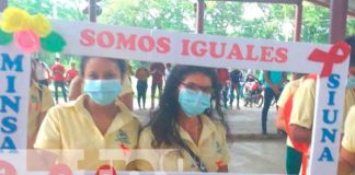 Nicaragua, Siuna, Minsa, solidaridad con personas con VIH