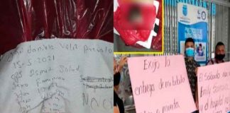 colombia, padres, bebe, recibimiento, rata muerta, autoridades,